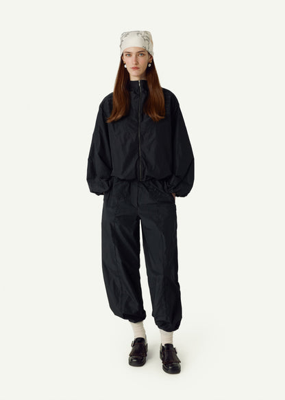 Embroidered Sports Jacket in black
