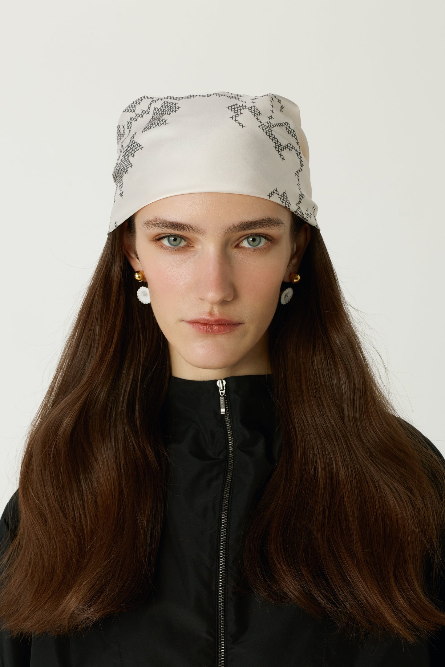 Flowers Batiste Headscarf