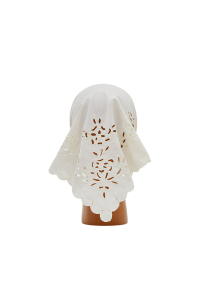 White Vytynanka Headscarf