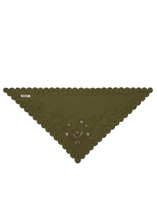 Khaki Vytynanka Headscarf