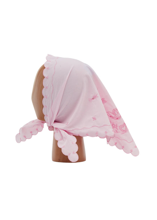 Pink Vytynanka Headscarf
