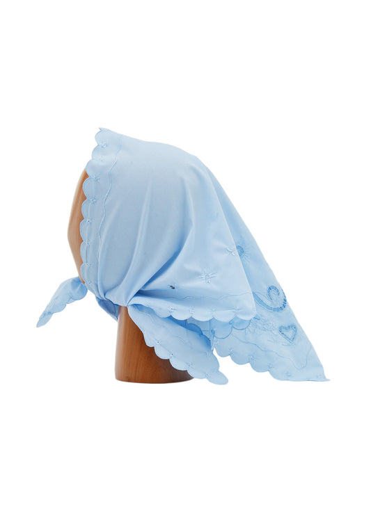 Light Blue Vytynanka Headscarf