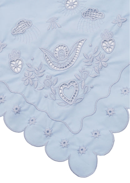 Light Blue Vytynanka Headscarf