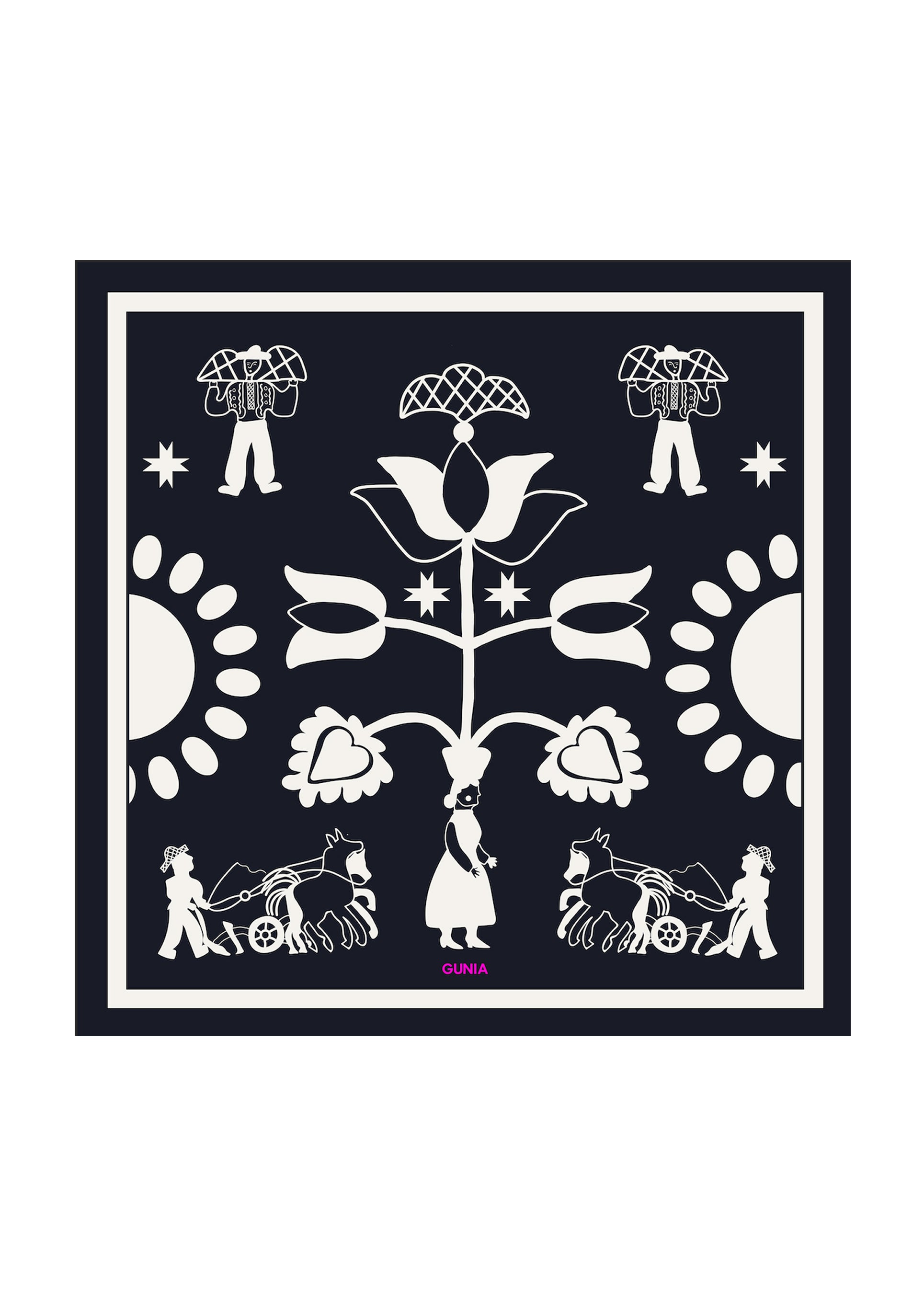 The Tree of Life Silk Headscarf slide 1