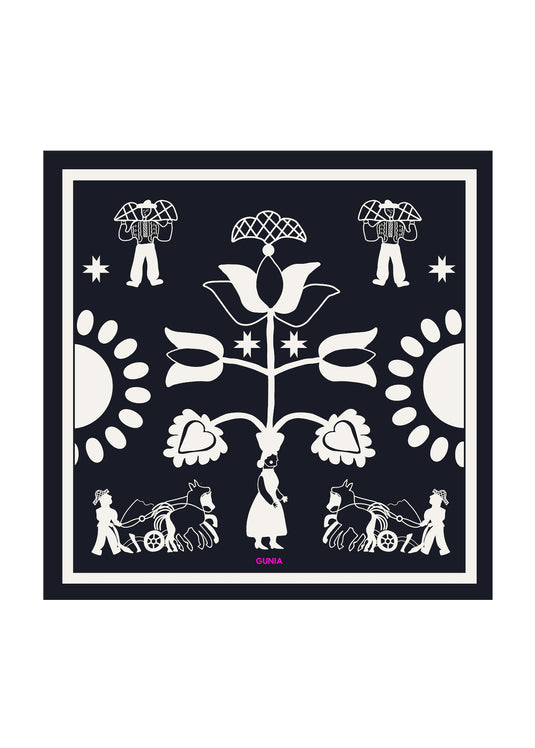 The Tree of Life Silk Headscarf