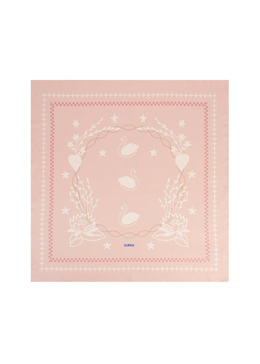 Lybid Silk Headscarf in Pink