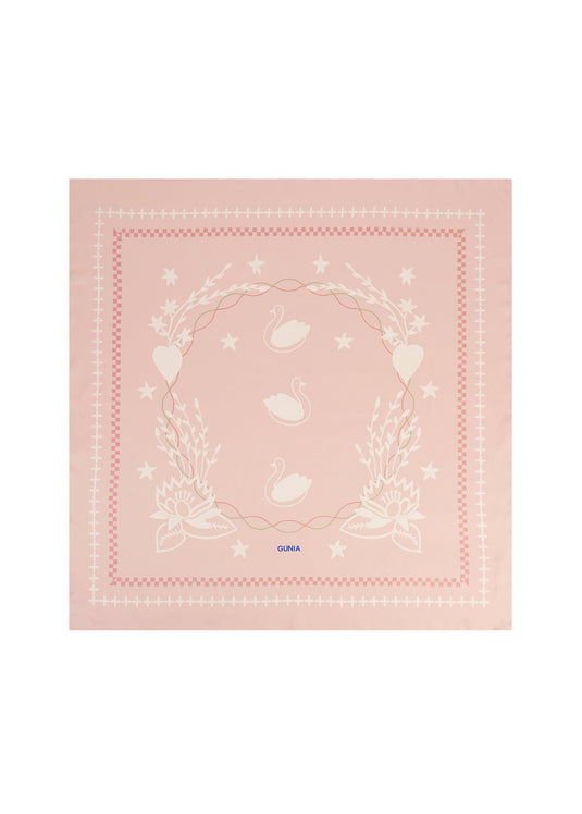 Lybid Silk Headscarf in Pink