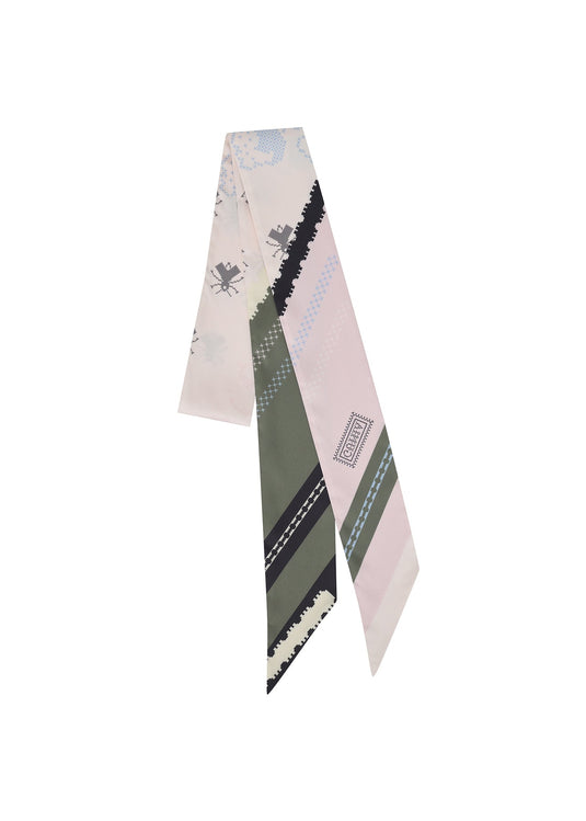 Bee Silk Headscarf Long