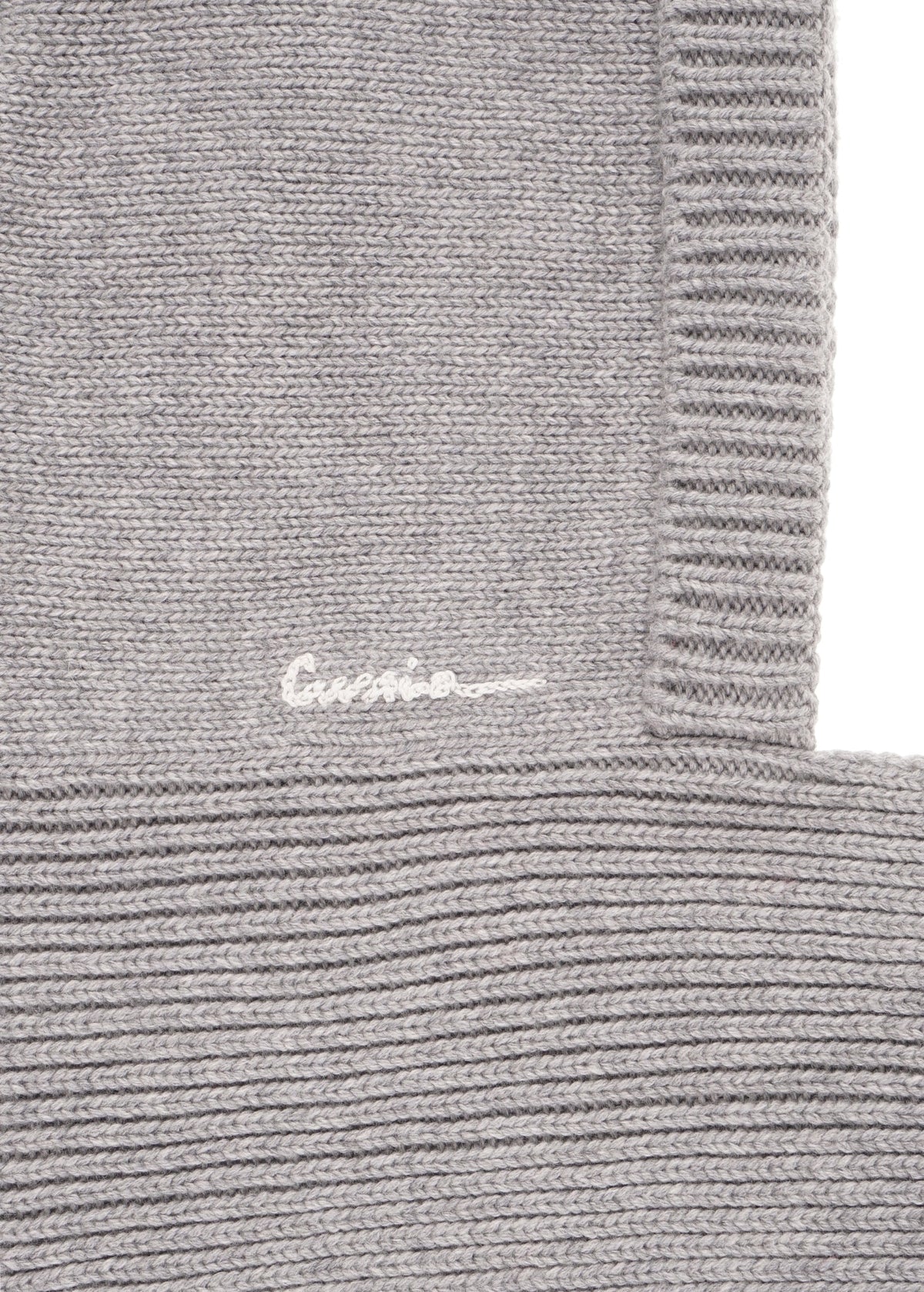 Scarf-like Beanie in Grey