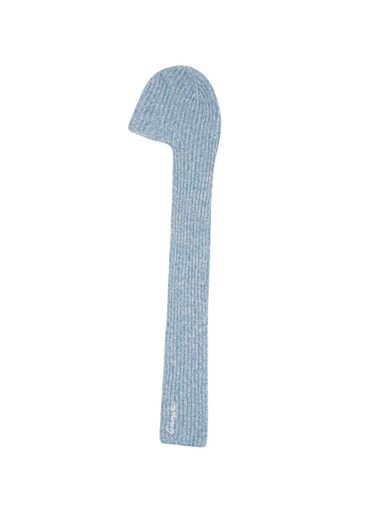 Scarf-like Beanie in Blue