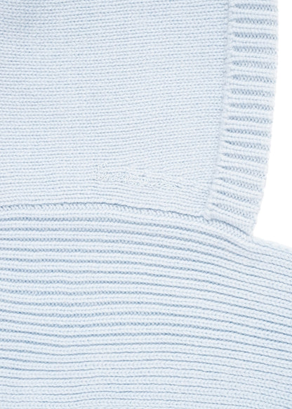 Scarf-like Beanie in Blue