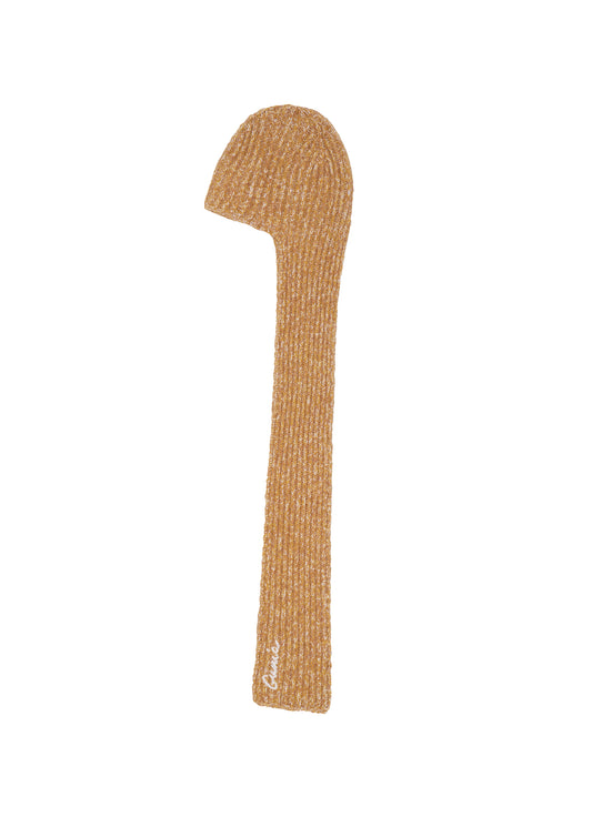 Scarf-like Beanie in Yellow