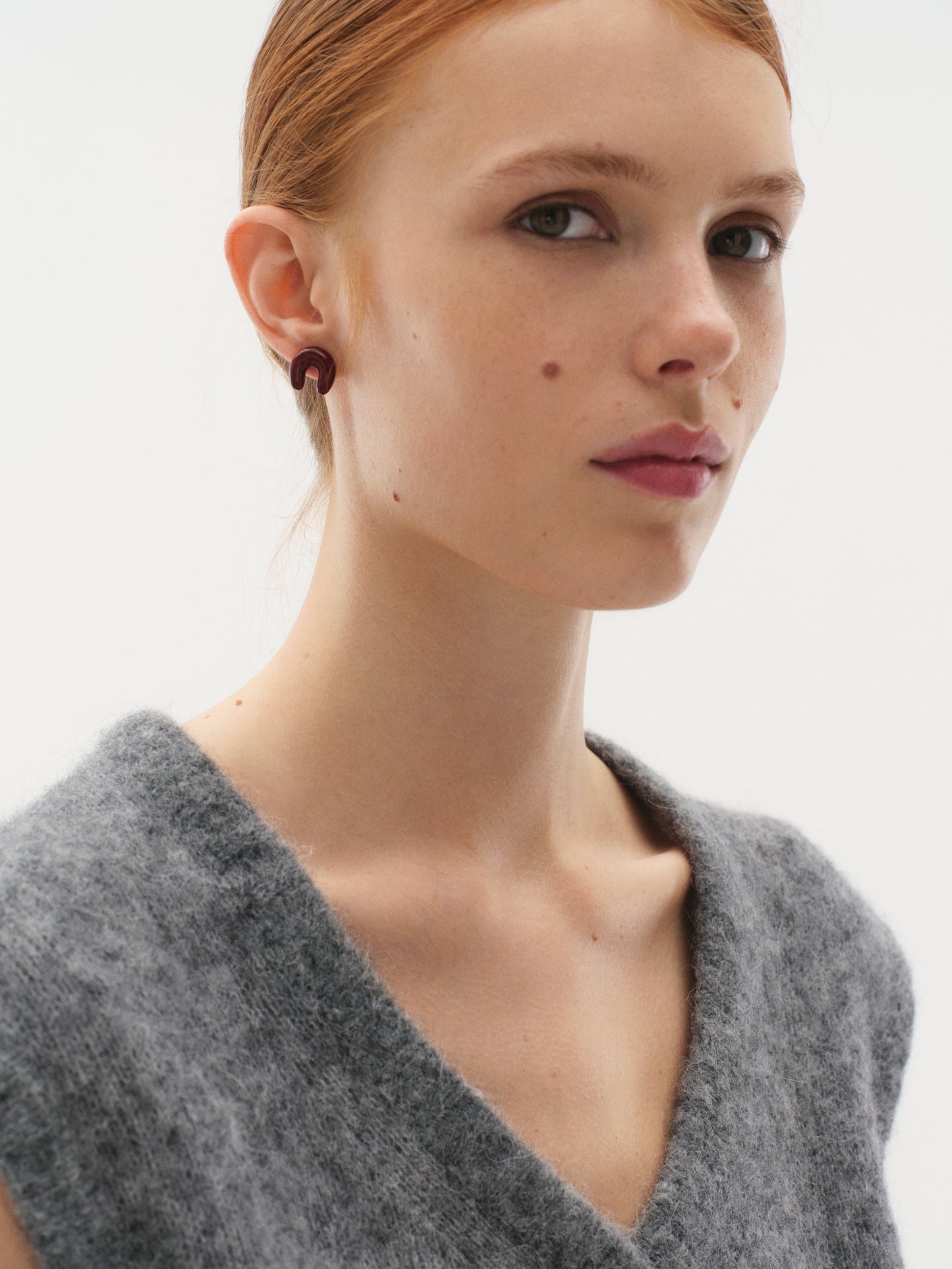 Lucky Earrings in Gilding with Gemstone