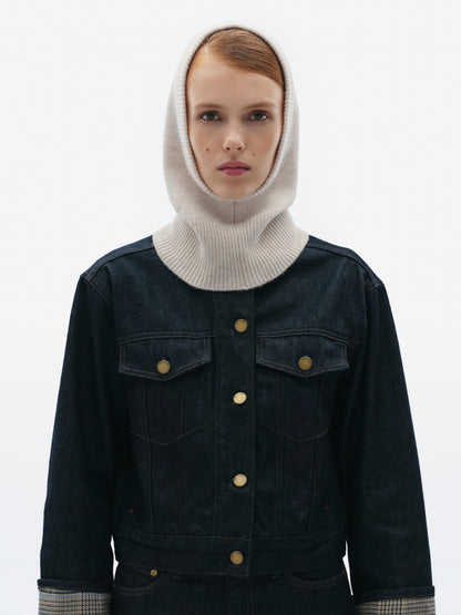 GUNIA Cashmere Balaclava in Milk