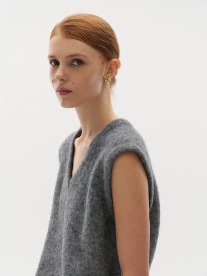 Lucky Earrings in Gilding with Gemstone