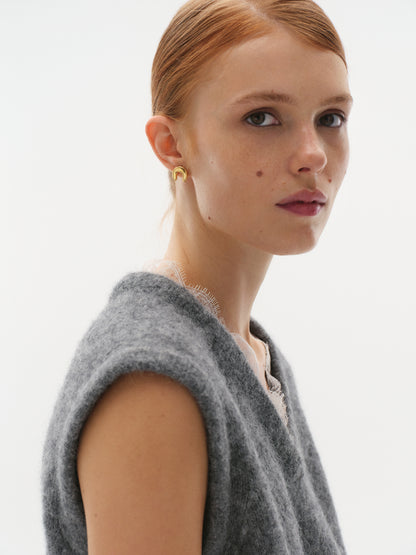 Lucky Earrings in Enamel with Gemstone