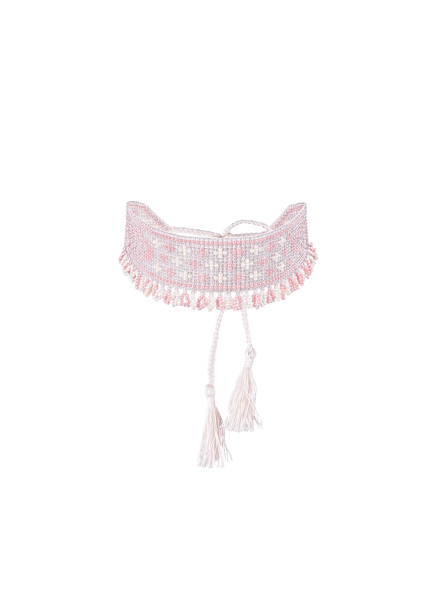 Mermaid Beaded Herdan in Pink