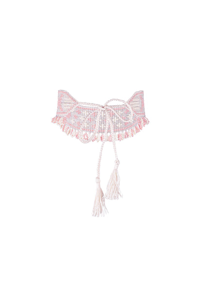 Mermaid Beaded Herdan in Pink
