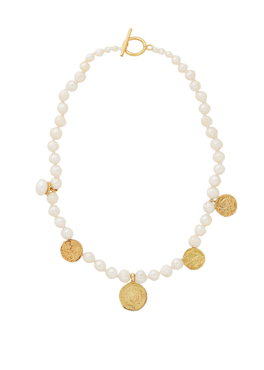 Pearl Necklace with Pendants