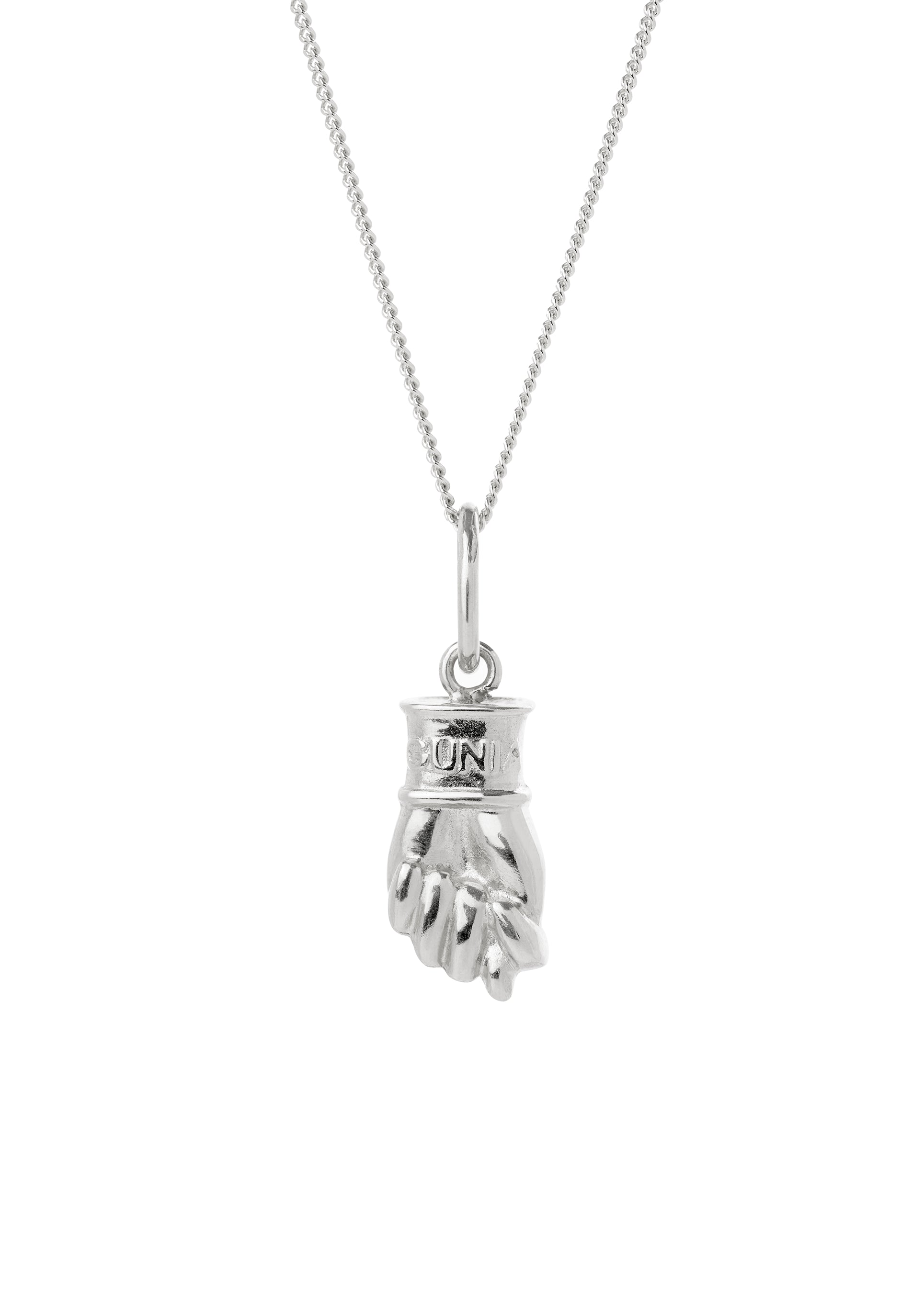 Pendant Fig sign small silver slide 1