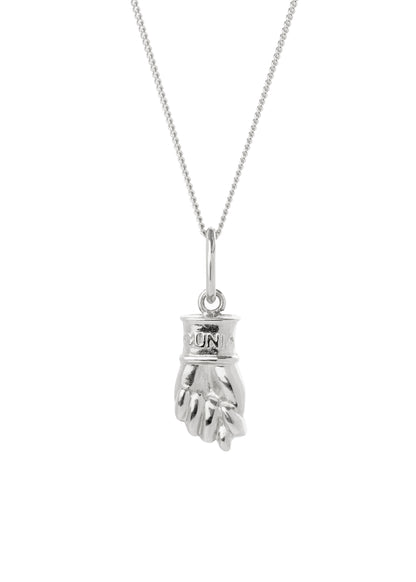 Pendant Fig sign small silver