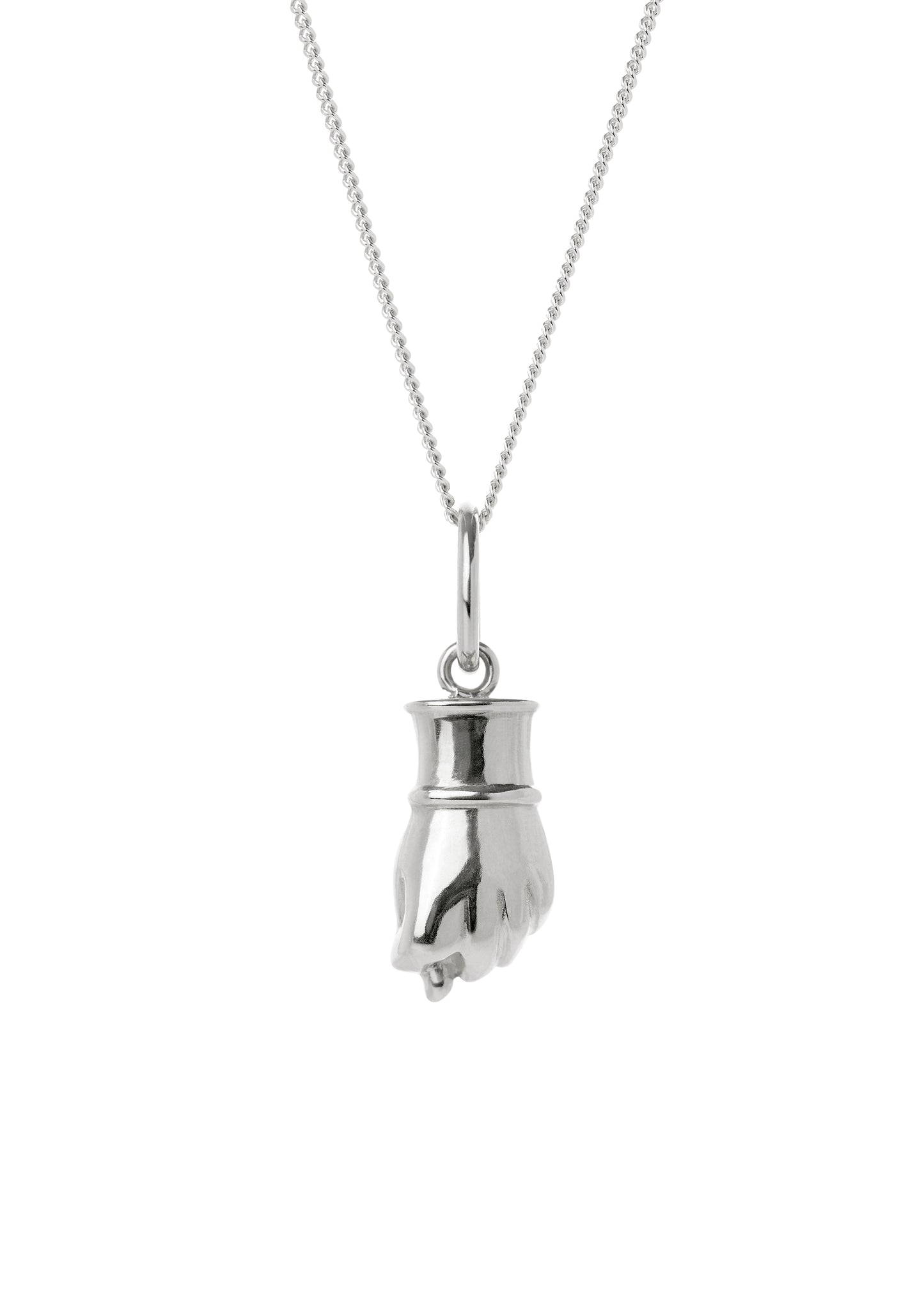 Pendant Fig sign small silver