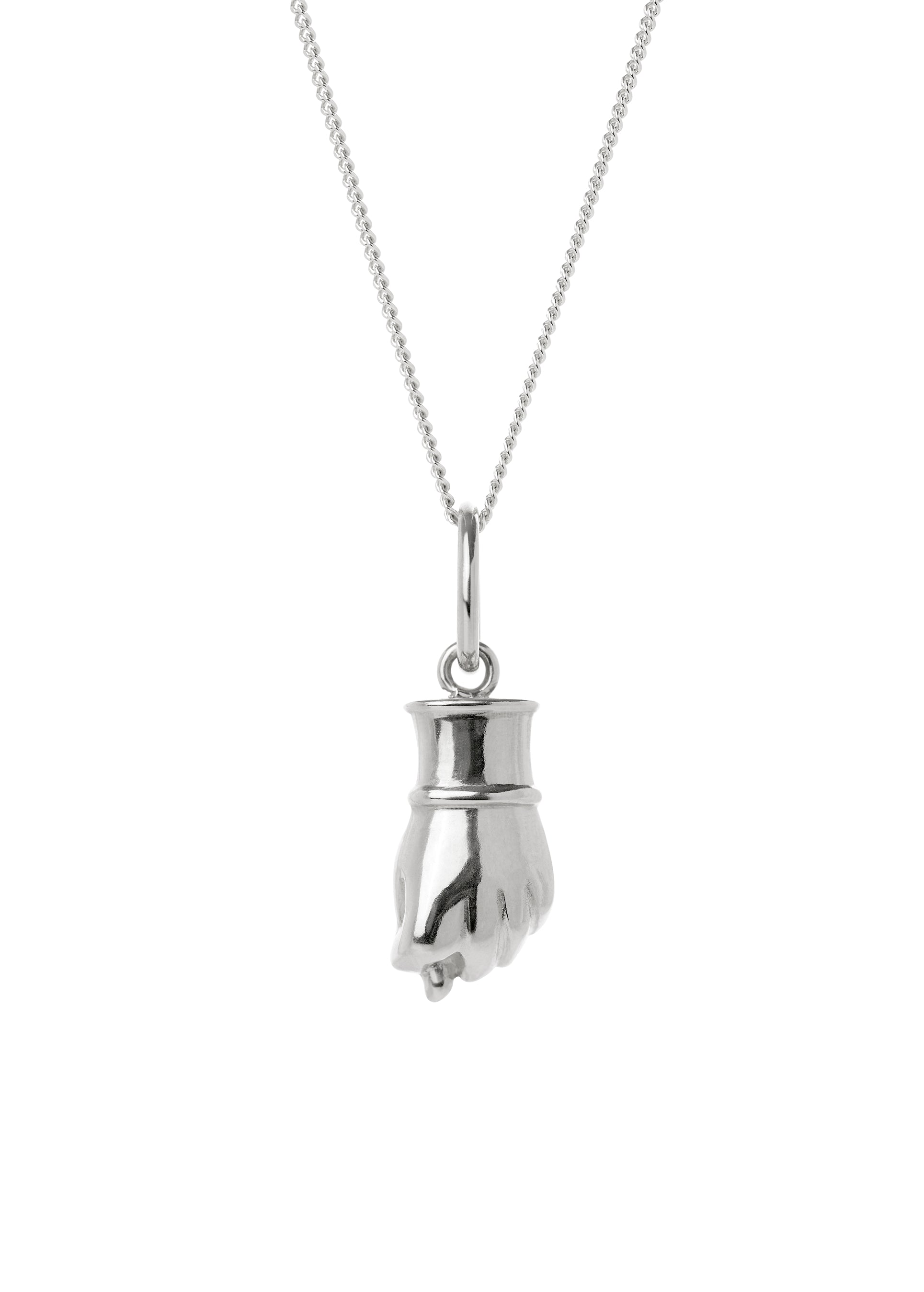 Pendant Fig sign small silver slide 2
