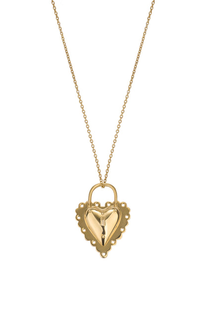 Open Heart Gold Plated Pendant