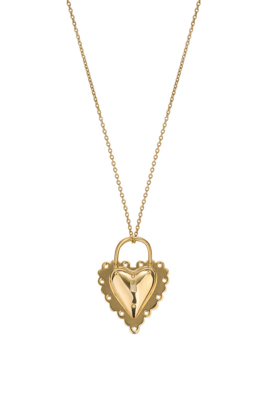 Open Heart Gold Plated Pendant