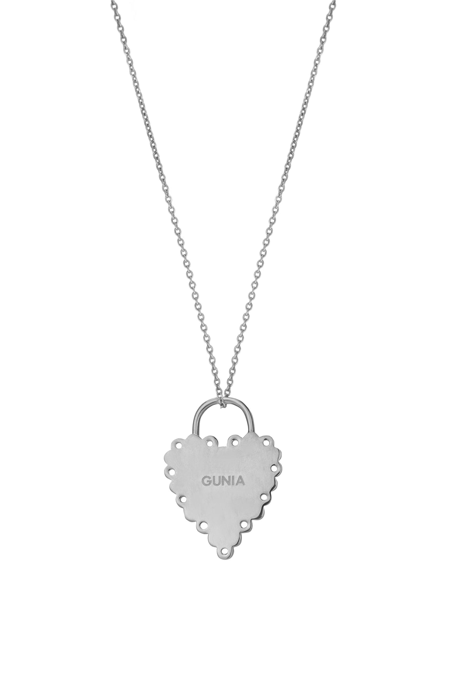 Open Heart Silver Pendant