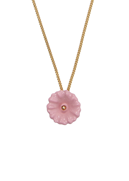 Malva Flower Pendant in Gilding