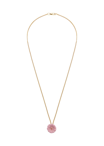 Malva Flower Pendant in Gilding