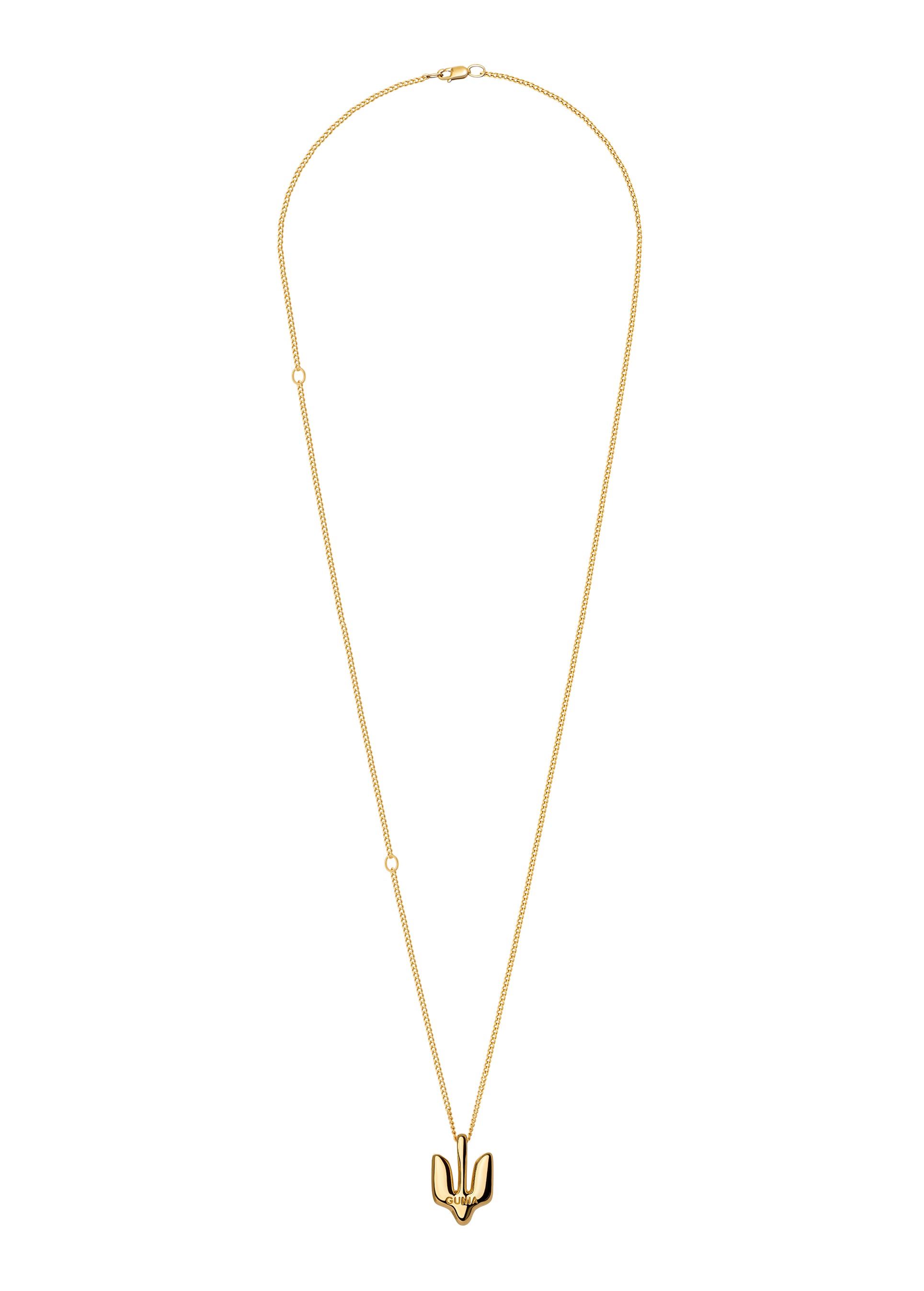 Gold Plated Pendant Trident small slide 2