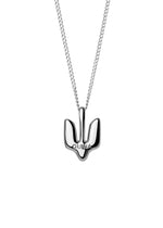 Silver Pendant Trident small
