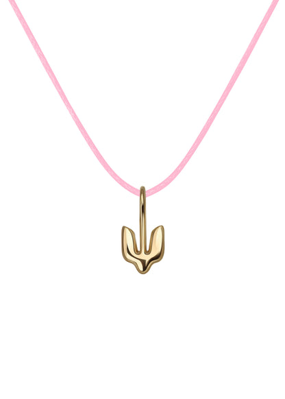 Gold Plated Pendant Trident for children
