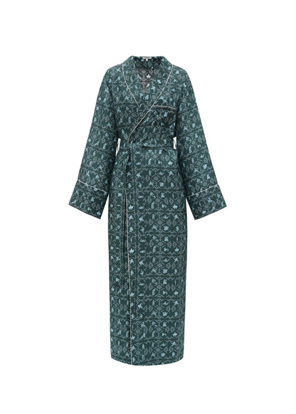 Long Silk Robe Vechornytsi in Dark