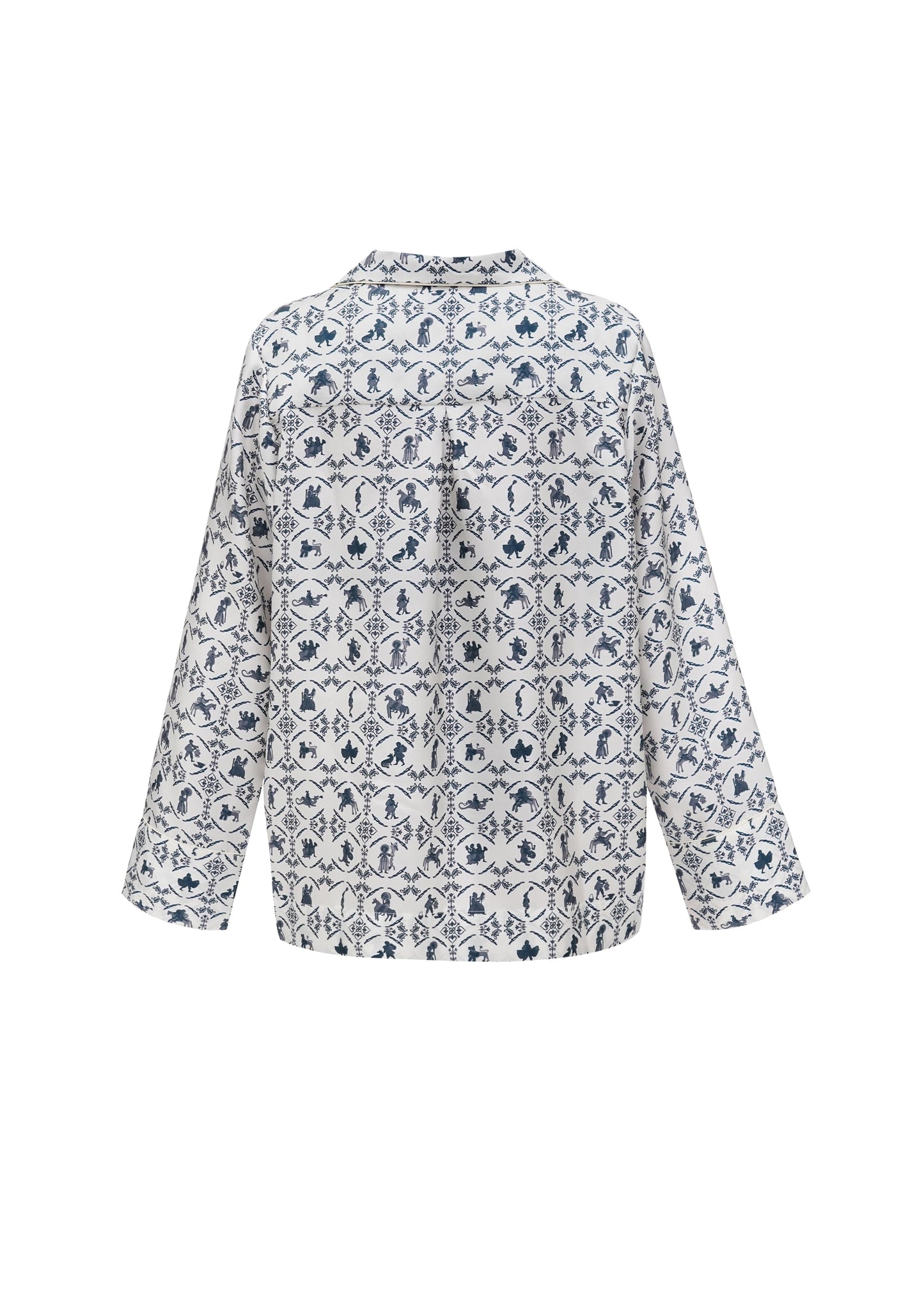 Silk shirt 'Vechornytsi' in milk