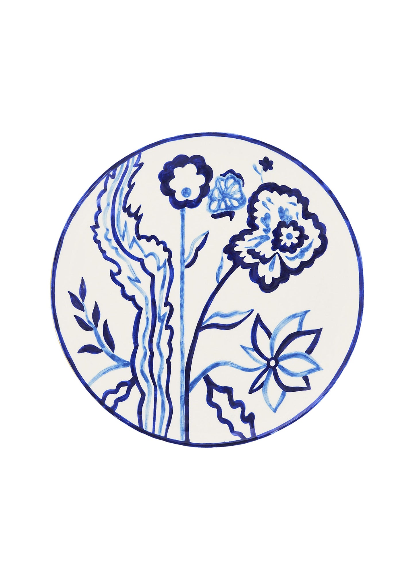 Ceramic plate INDIGO