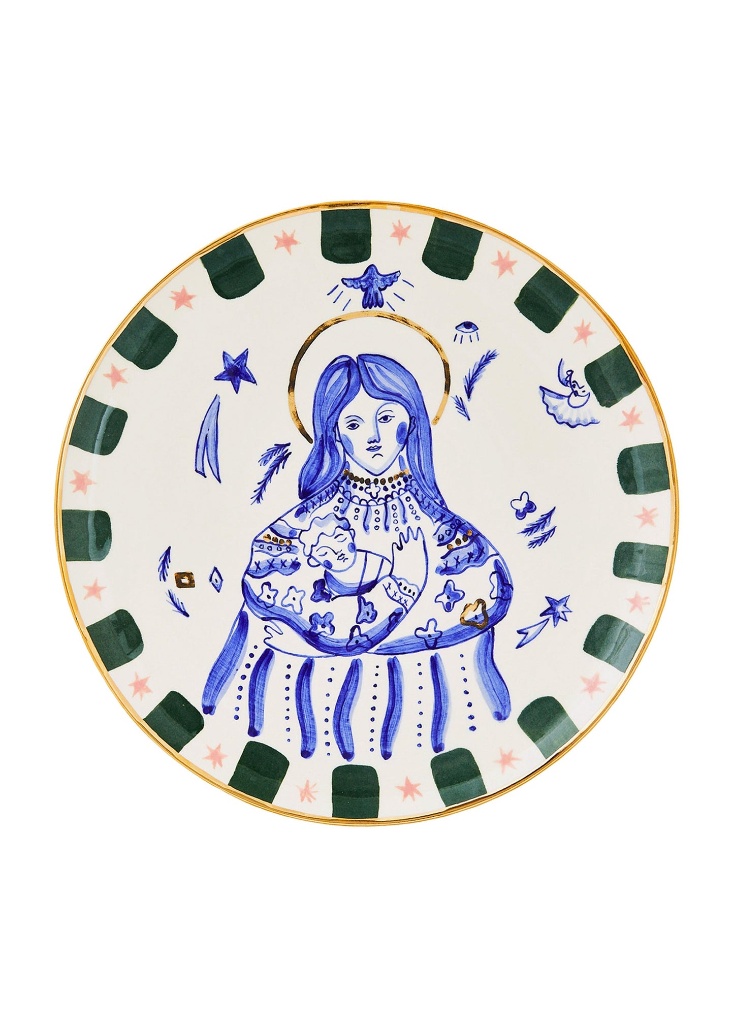 Ceramic plate with the image of Mary, mother of Jesus