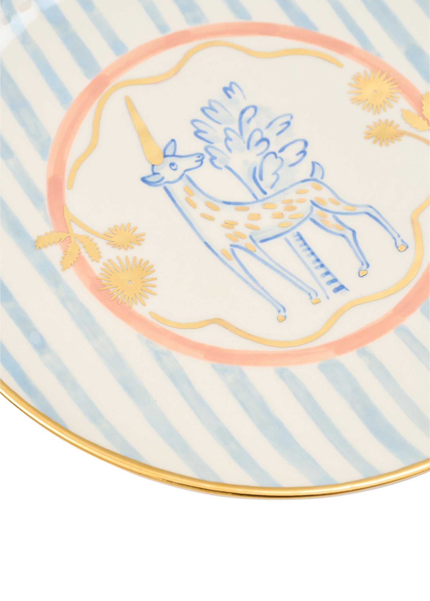 Unicorn Plate in Blue