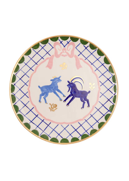 Goats Round Plate 32 cm