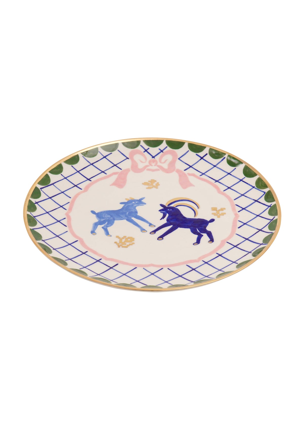 Goats Round Plate 32 cm slide 3