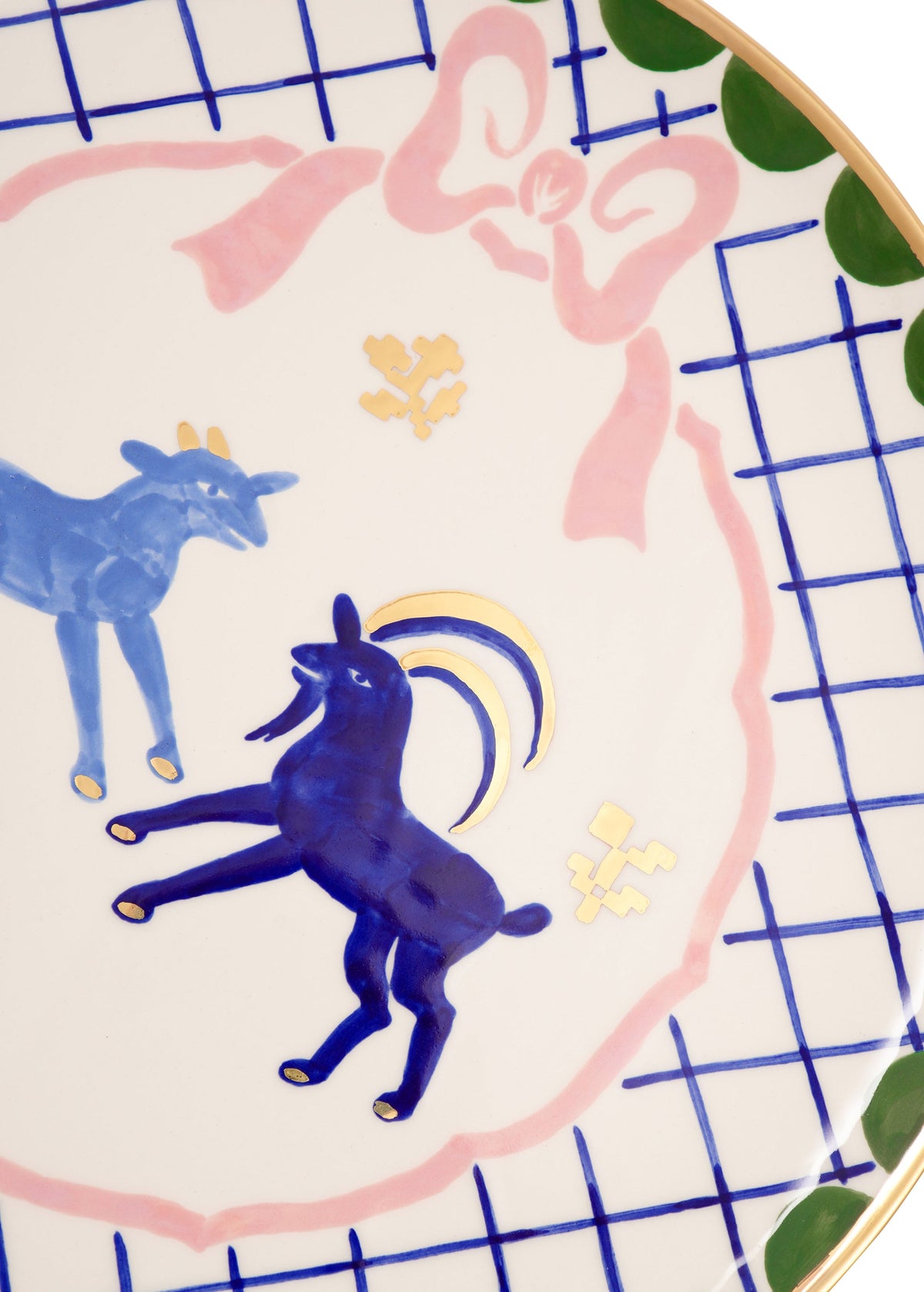 Goats Round Plate 32 cm slide 2
