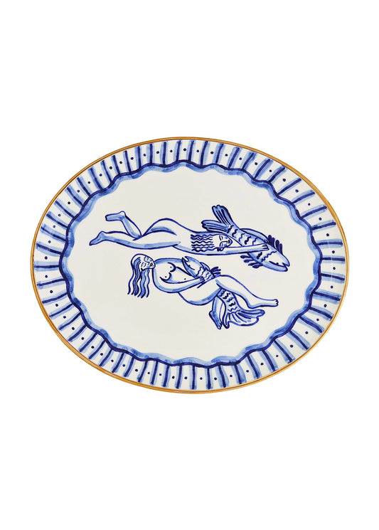 Ceramic plate with sirens