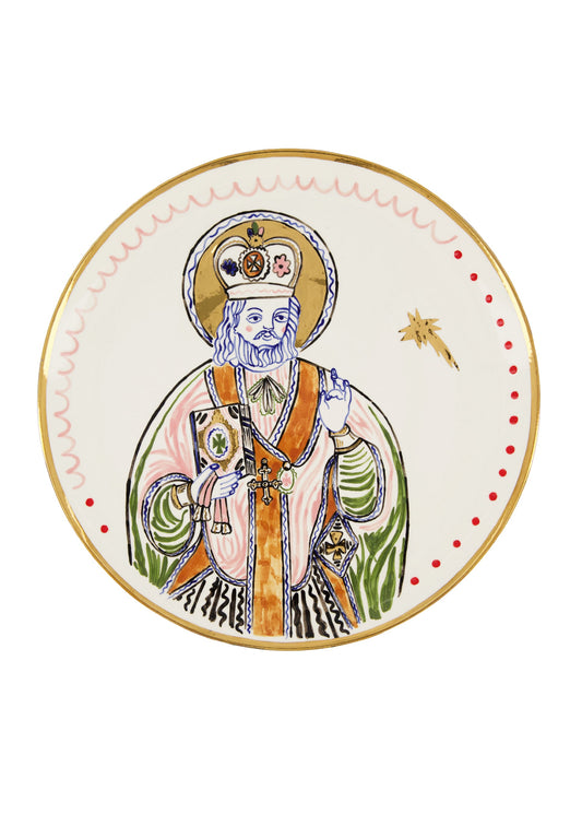 Ceramic plate with the image of Saint Nicolas