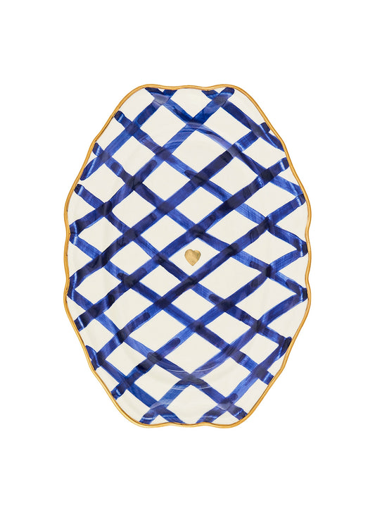 Rabbit Scallop Oval Plate