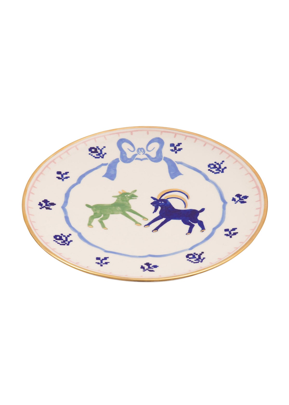 Goats Round Plate 24 cm slide 3