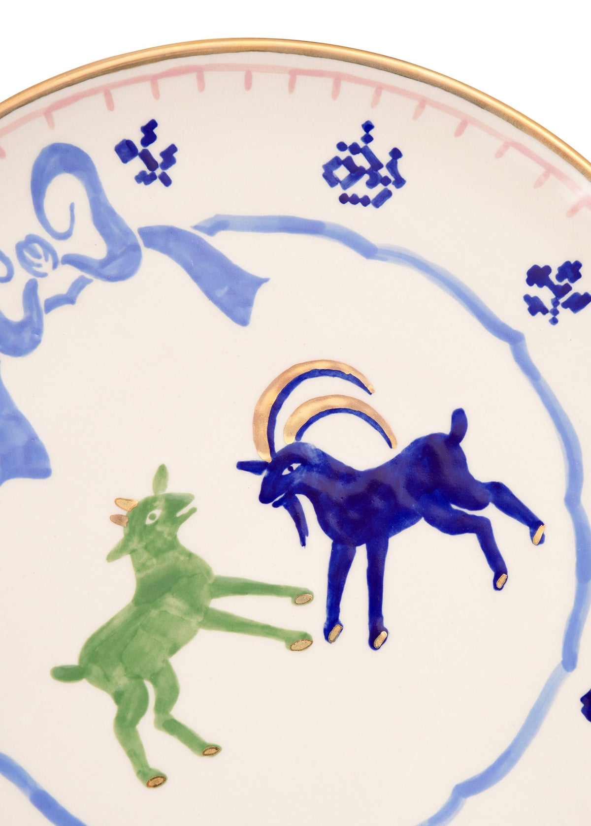Goats Round Plate 24 cm