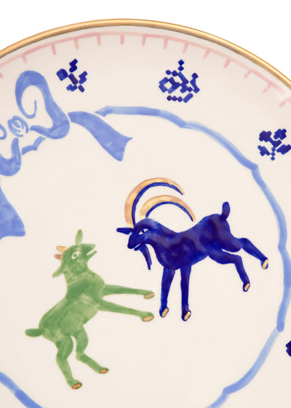 Goats Round Plate 24 cm