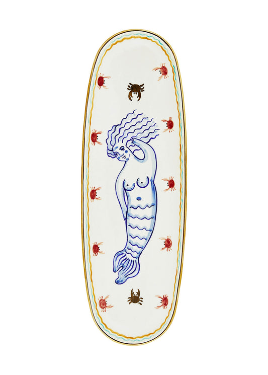 Ceramic plate with siren